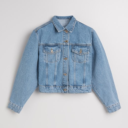 Reserved - Krótka jeansowa kurtka - Niebieski