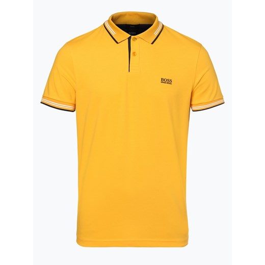 BOSS Menswear Athleisure - Męska koszulka polo – Paul, żółty  Boss Menswear Athleisure L vangraaf