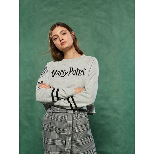 Sinsay - Bluza z nadrukiem harry potter - Jasny szar Sinsay XS