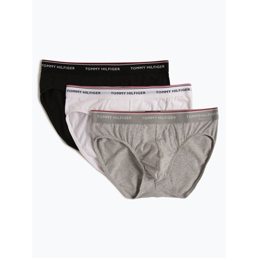 Tommy Hilfiger Slipy pakowane po 3 szt. Mężczyźni Dżersej granatowy jednolity ze sklepu vangraaf w kategorii Majtki męskie - zdjęcie 56559030