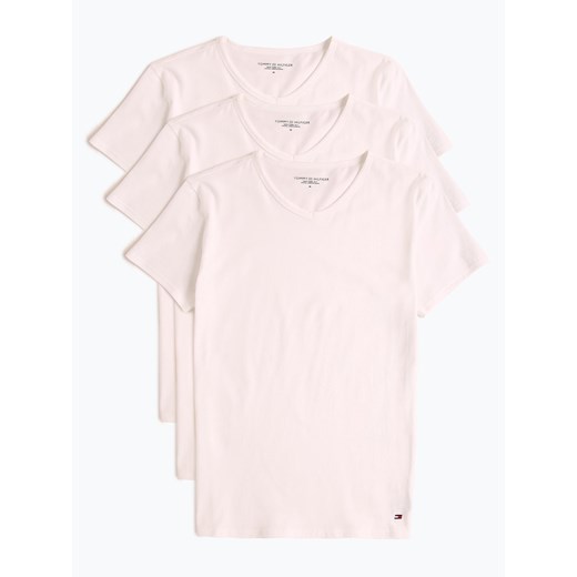 Tommy Hilfiger T-shirty pakowane po 3 szt. Mężczyźni Dżersej biały jednolity Tommy Hilfiger XL vangraaf