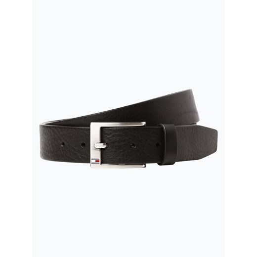 Tommy Hilfiger - Męski pasek skórzany – New Aly, czarny Tommy Hilfiger 85 vangraaf