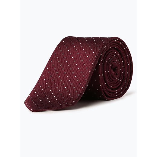 OLYMP Luxor modern Fit - Krawat jedwabny męski, czerwony  Olymp Luxor Modern Fit One Size vangraaf