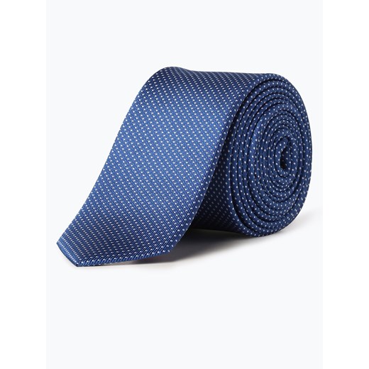 Olymp Level Five - Krawat jedwabny męski, niebieski Olymp Level Five  One Size vangraaf