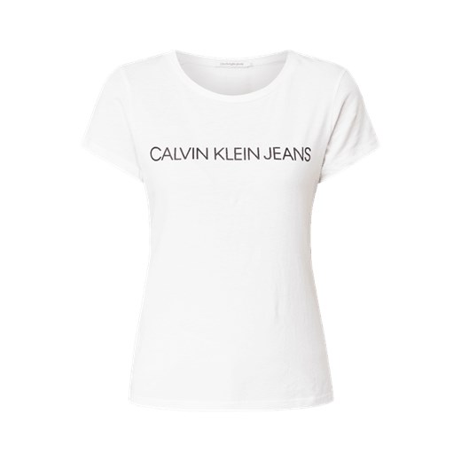 T-shirt z nadrukowanym logo Calvin Klein  XS Peek&Cloppenburg 