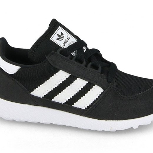 Buty dziecięce sneakersy adidas Originals Forest Grove B37747 czarny  34 sneakerstudio.pl