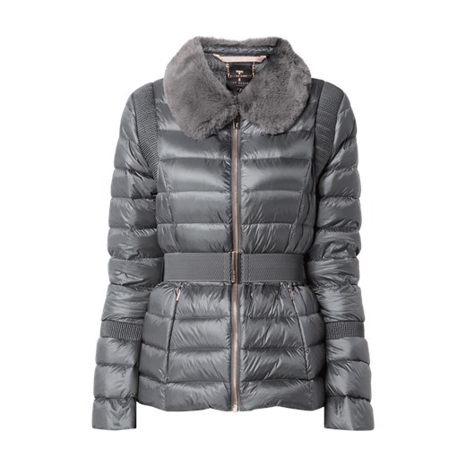Kurtka puchowa z wykładanym kołnierzem ze sztucznego futra  Ted Baker 38 Peek&Cloppenburg 