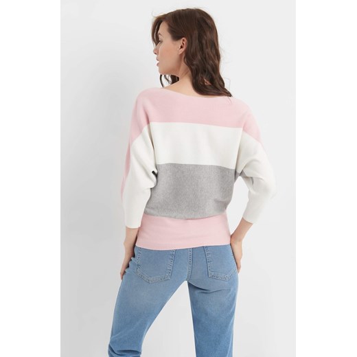 Nietoperzowy sweter w pasy ORSAY L orsay.com