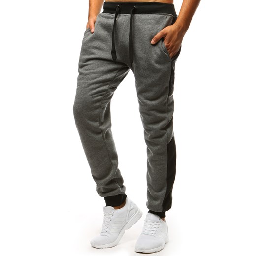 Spodnie męskie dresowe antracytowe (ux1341)  Dstreet XL 
