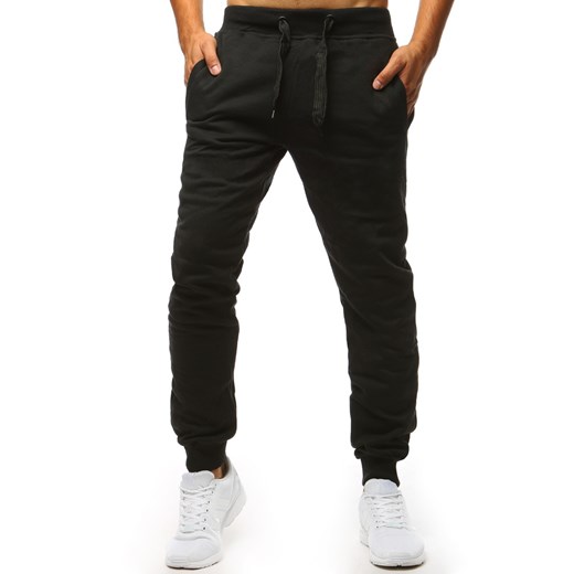 Spodnie męskie dresowe czarne (ux1293) Dstreet  M 