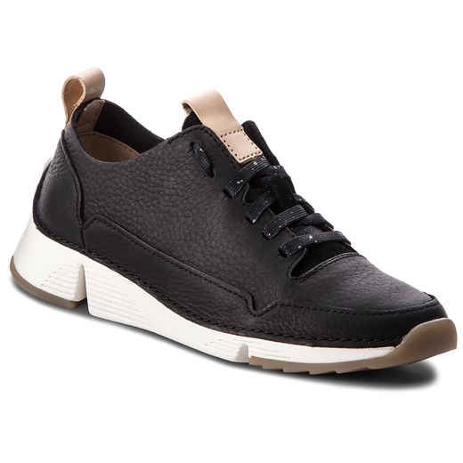 Sneakersy CLARKS - Tri Spark. 261353844 Black Nubuck Clarks 40 eobuwie.pl