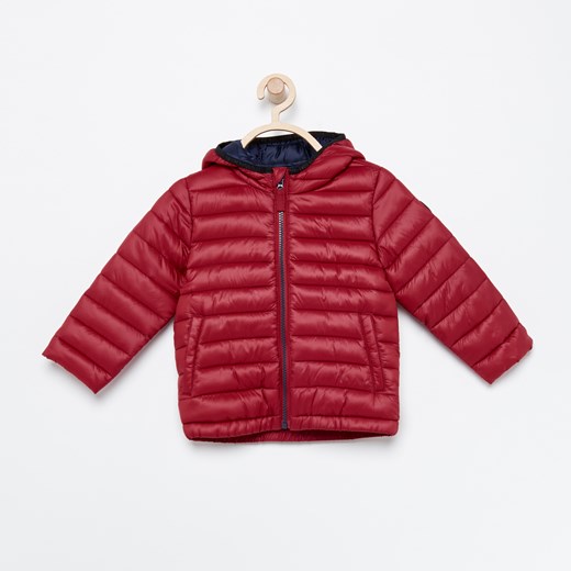 Reserved - Pikowana kurtka z kapturem - Czerwony Reserved czerwony 80 