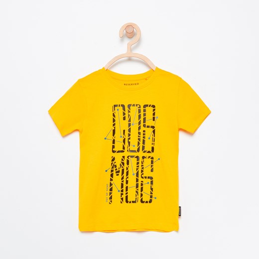Reserved - T-shirt cosmos - Żółty  Reserved 116 