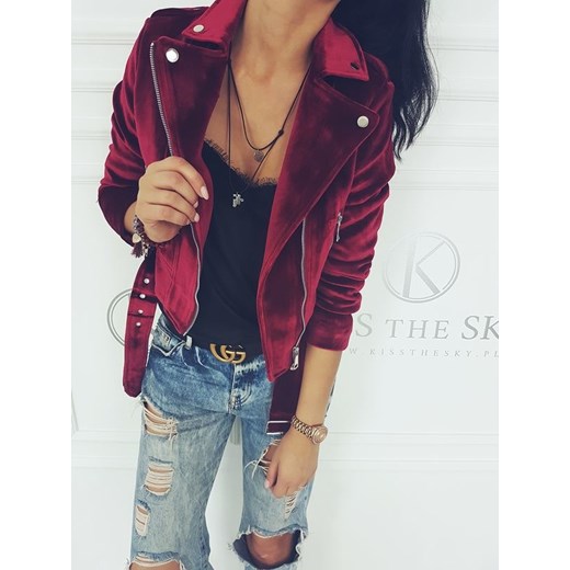 RAMONESKA Z WELURU ELEVEN BORDO Kiss The Sky L kissthesky.pl