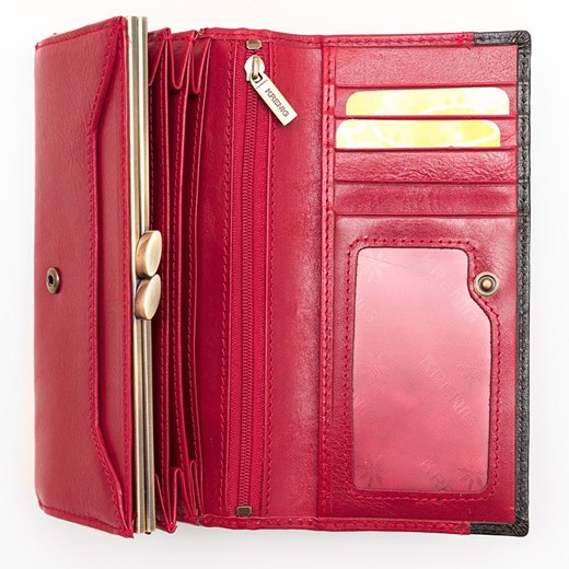 Portfel skórzany damski KRENIG Scarlet 13091 czerwony Krenig Skorzana.com