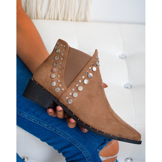 Botki sztyblety Lady Indigo Karmelowe 38 MadamRock