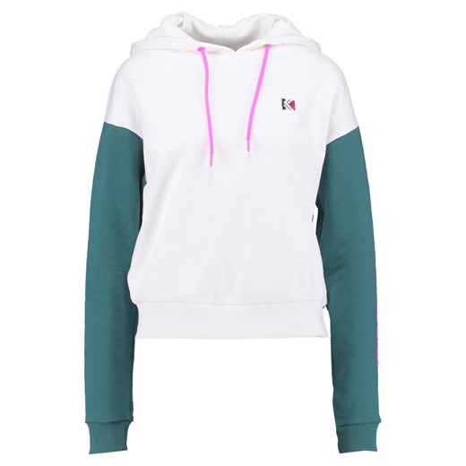 Karl Kani RETRO BLOCK HOODIE Bluza z kapturem white/green/pink