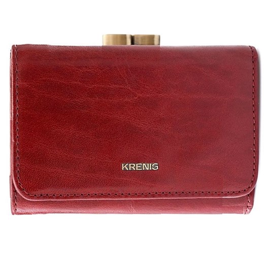 Skórzany portfel damski w pudełku KRENIG El Dorado 11009 czerwony Krenig   Skorzana.com