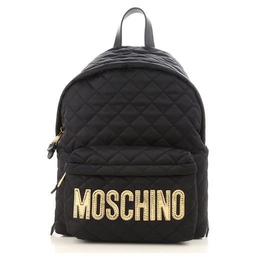 Moschino Plecak dla Kobiet Na Wyprzedaży, Czarny, Tkanina, 2017  Moschino One Size promocyjna cena RAFFAELLO NETWORK 
