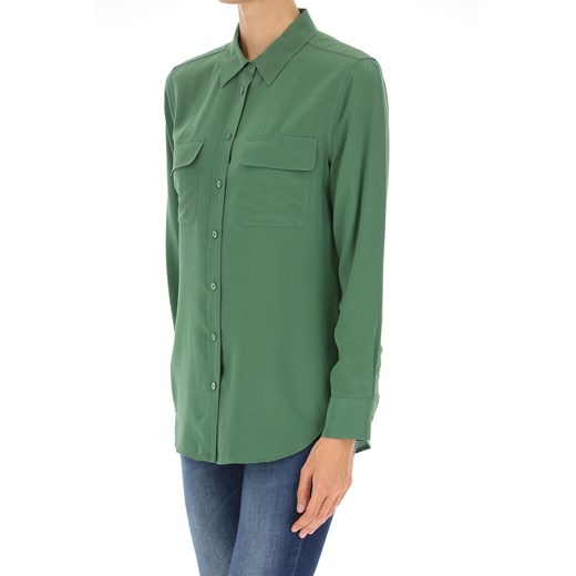 Equipment Femme Koszula dla Kobiet, Zielony bluszcz, Jedwab, 2017, 40 42  Equipment Femme 40 RAFFAELLO NETWORK