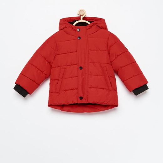 Reserved - Pikowana kurtka z kapturem - Czerwony  Reserved 68 