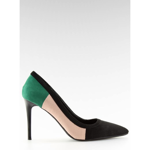 Szpilki damskie tricolor LT104P BLACK/PINK/GREEN 38 kupbuty.com
