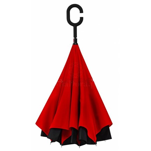 SuperBrella czerwony parasol odwrotny Impliva