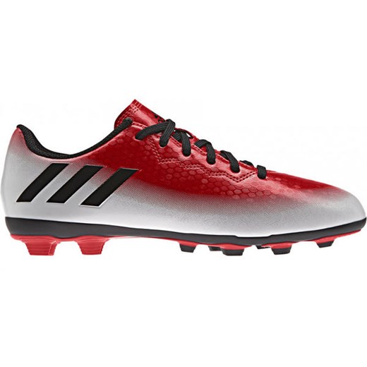 Buty piłkarskie korki Messi 16.4 FXG Junior Adidas (czerwono-białe)  Adidas 38 2/3 SPORT-SHOP.pl promocyjna cena 