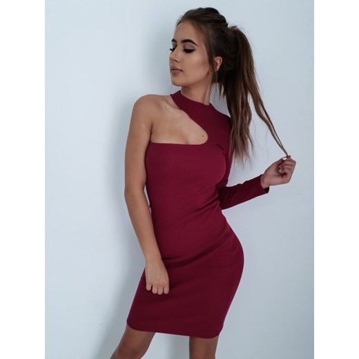 Sukienka Sleeve burgundy   uniwersalny Butik Latika