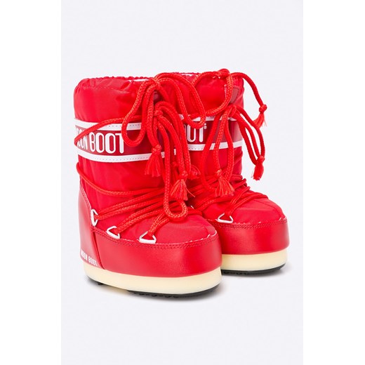 Moon Boot - Śniegowce dziecięce Nylon Rosso Moon Boot 31/34 ANSWEAR.com