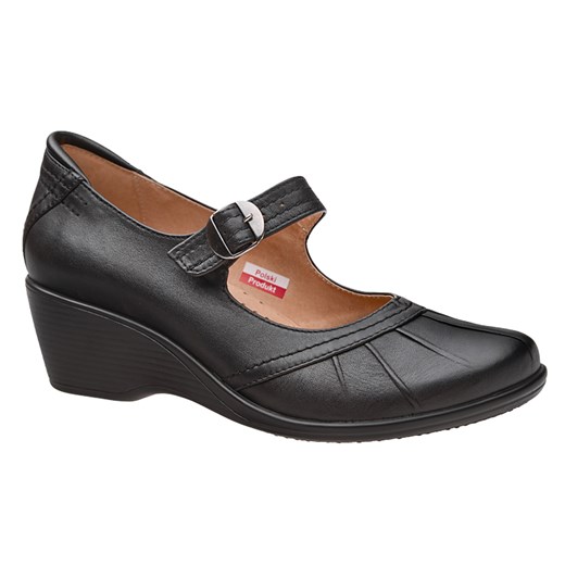 Półbuty na koturnie AXEL Comfort 1147 Czarne buty na haluksy H  Axel 41 promocja NeptunObuwie.pl 