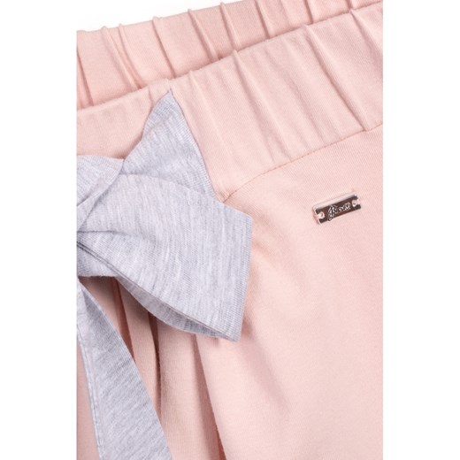 Różowa spódnica midi z kokardą w pasie Bien Fashion  XXL 