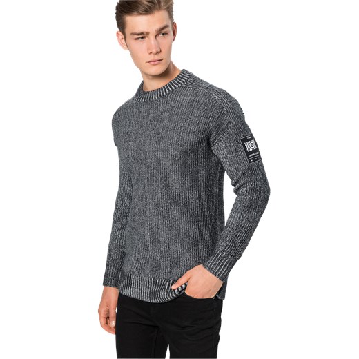 Jack & Jones sweter męski bez wzorów bawełniany 