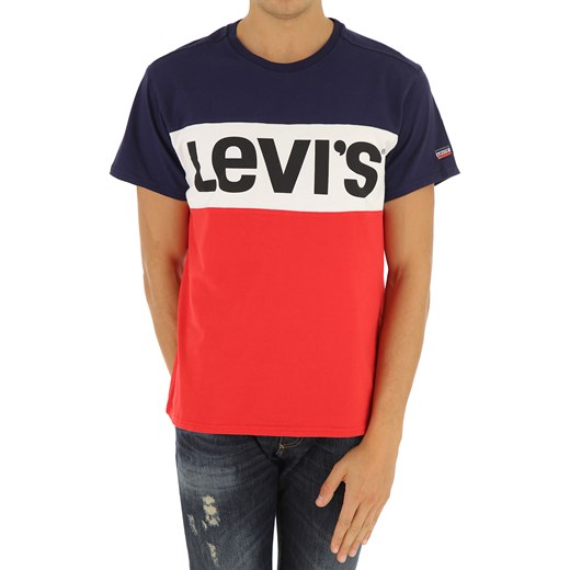 Levis Koszulka dla Mężczyzn, Niebieski Navy Melange, Bawełna, 2019, L M S XL  Levis XL RAFFAELLO NETWORK