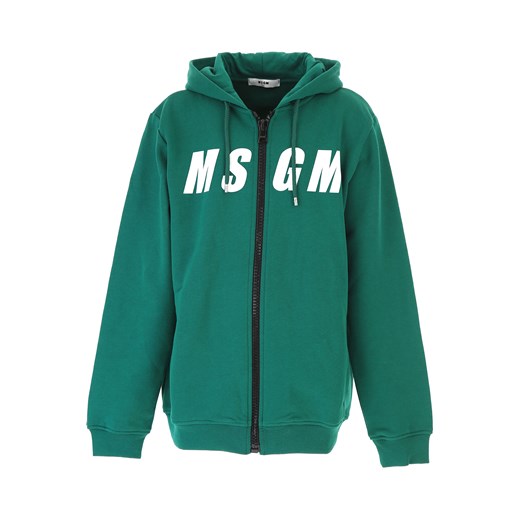 MSGM Bluzy Dziecięce dla Chłopców, Zielony, Bawełna, 2019, 10Y 12Y 14Y 4Y 6Y 8Y Msgm  12Y RAFFAELLO NETWORK