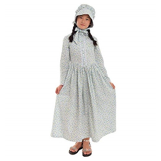 Grace Rodzaj wiktorii Polsko kostium Pionier preria kolonialnym dziewcząt -  jasnoniebieski