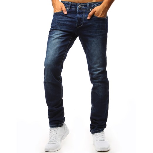 Spodnie jeansowe męskie niebieskie (ux1355) Dstreet  38 