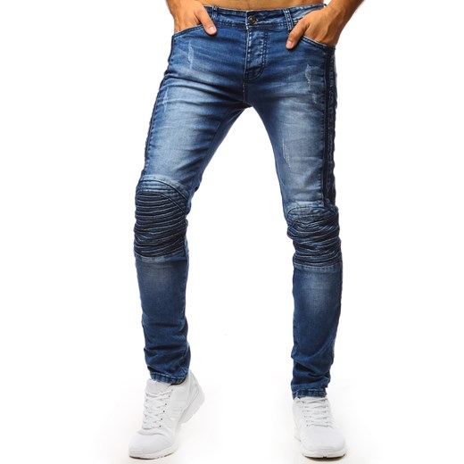 Spodnie jeansowe męskie niebieskie (ux1348)  Dstreet 29 