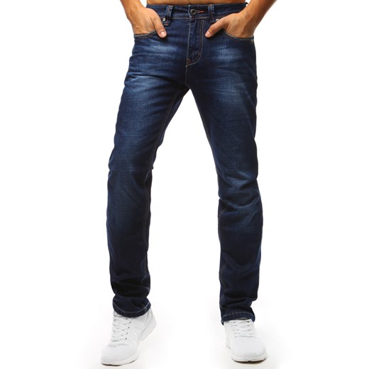 Spodnie jeansowe męskie niebieskie (ux1357)  Dstreet 31 