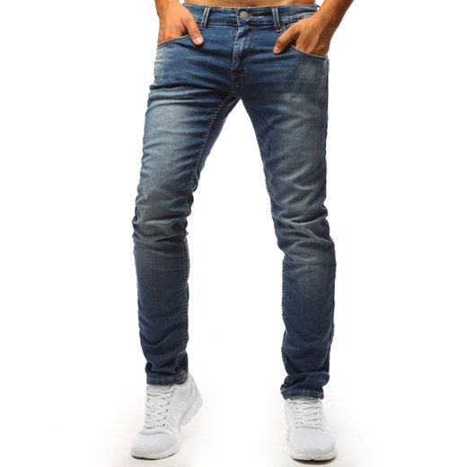 Spodnie jeansowe męskie niebieskie (ux1368) Dstreet  32 