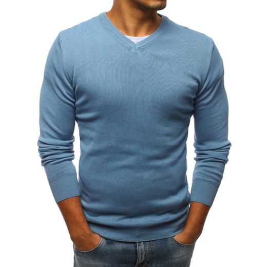 Sweter męski błękitny (wx1044)  Dstreet M 