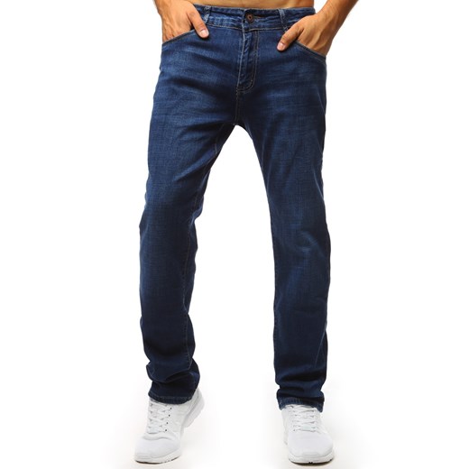 Spodnie jeansowe męskie niebieskie (ux1314) Dstreet  37 
