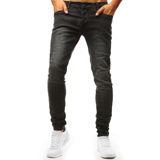 Spodnie jeansowe męskie czarne (ux1350) Dstreet  31 