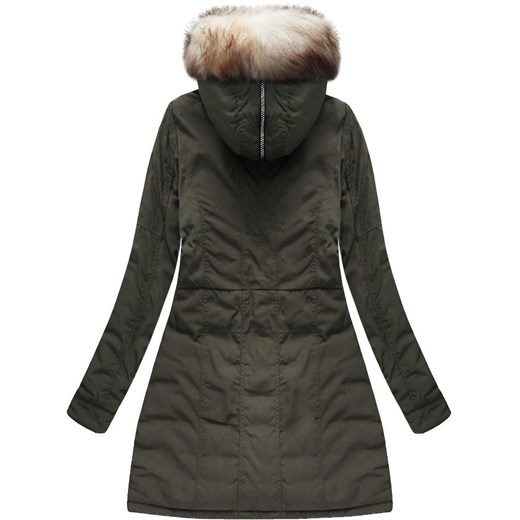CIEPŁA KURTKA ZIMOWA KHAKI (W170) Mhm L (40) goodlookin.pl