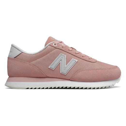 Buty sportowe damskie New Balance w stylu casual różowe wiosenne sznurowane gładkie 