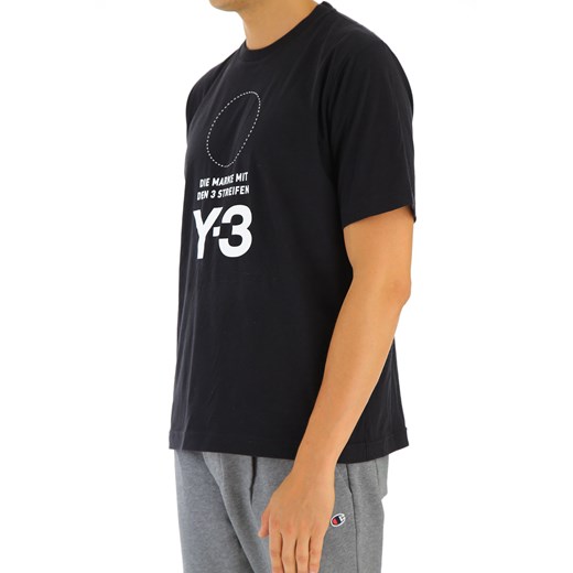 Adidas Koszulka dla Mężczyzn, Y3 Yohji Yamamoto, Czarny, Bawełna, 2019, L S Adidas  S RAFFAELLO NETWORK