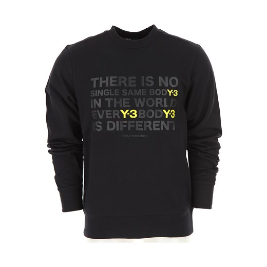 Adidas Sweter dla Mężczyzn, Y3 Yohji Yamamoto, Czarny, Bawełna, 2019, L M S XL XXL Adidas  S RAFFAELLO NETWORK