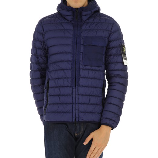 Stone Island Kurtka Puchowa dla Mężczyzn, Puchowa Kurtka Narciarska, Niebieski atramentowy, Poliamid, 2019, L M S XL granatowy Stone Island M RAFFAELLO NETWORK