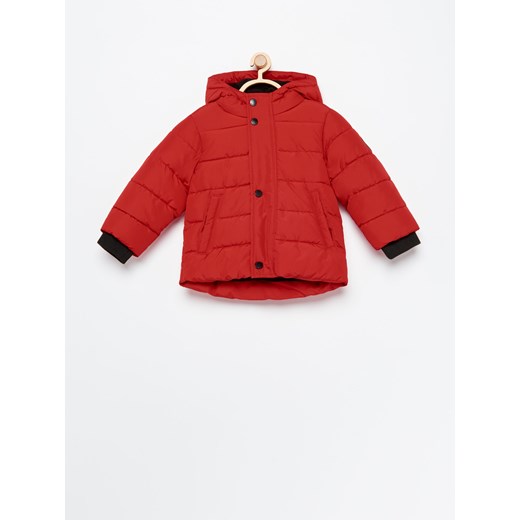 Reserved - Pikowana kurtka z kapturem - Czerwony