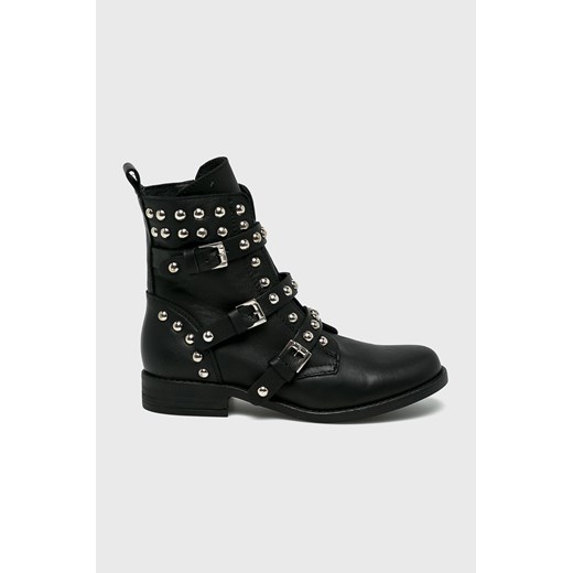 Botki Steve Madden z aplikacjami ze skóry
